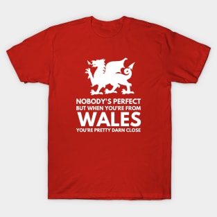 Nobody's Perfect But When You're From Wales You're Pretty Close T-Shirt